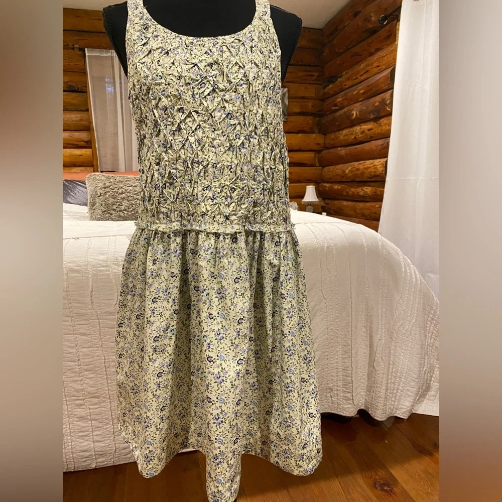 NWT Free People, Petunia Sundress Tea Combo, Purple/Blue Floral Print - Picture 4 of 5